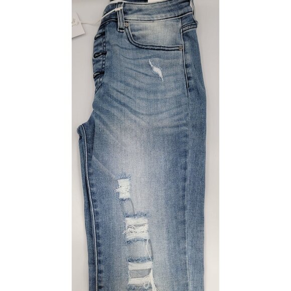 KanCan Womens Size 11/29 High Rise Super Skinny Rosie Medium Wash Button Fly - Picture 9 of 10